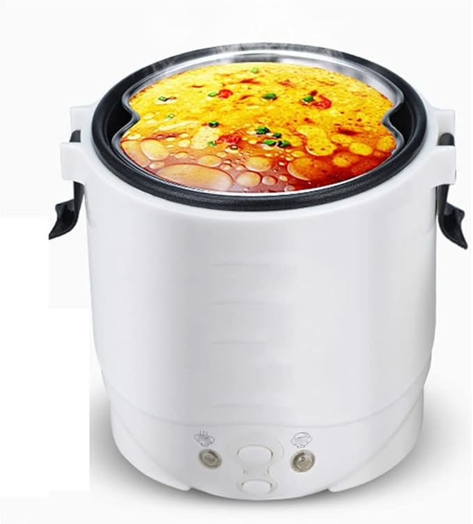 Mini Rice Cooker Electric Heating Lunch Box Meal Heater Warmer Soup Porridge Cooking Machine Food Appliance