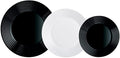Luminarc 18-Piece Crockery Set Black and White piezas