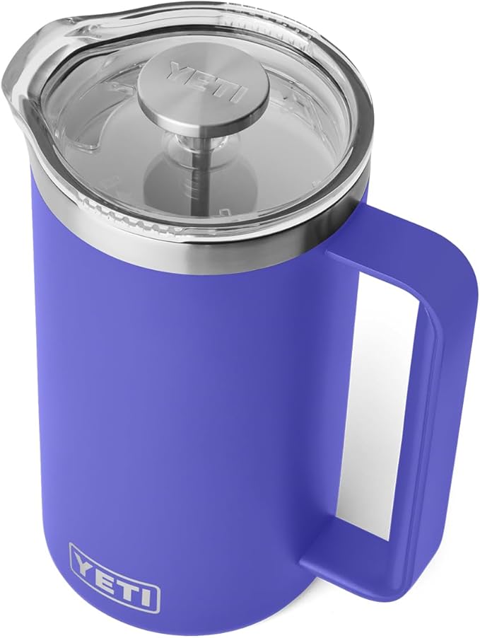 YETI Rambler 34 oz. French Press Coffee Maker Ultramarine Violet