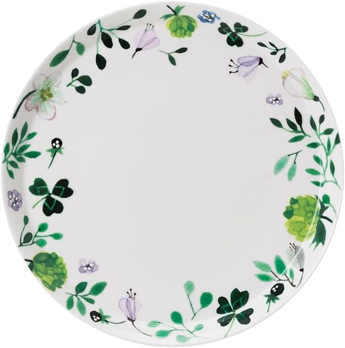 Narumi 96604-23169P Dinnerware Set Green Floral Cute Set for 2 5 Pieces Microwave Heater Dishwasher Safe Gift Box Included