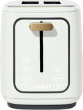 2 Slice Toaster Touch-Activated Display Extra Wide Slots Bagel Function Stainless Steel Kitchen