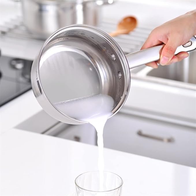 Cooking Pot Frying PanStainless Steel Kitchen Cookware Set 7 Piece Pan Set Pan Frying Pan Casserole with Glass Lid