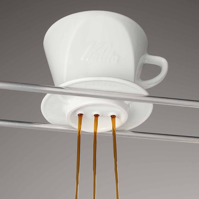 Carita HASAMI &amp Kalita HA102#02010 Coffee Dripper Porcelain Hasami Ware for 2-4 People