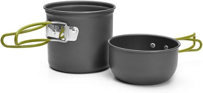 DS-101 Portable Outdoor Camping Cooking Set Picnic Boiler Cookware Combination (Black) Cookware Set Cookware Picnic Boiler Cookware (Color : Orange)