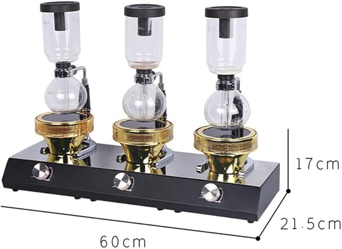 RUNAAJA 110V Halogen Beam Heater Infrared Heat Burner Syphon Coffee Heater Beam Heater for Coffee Syphon (Three Head)
