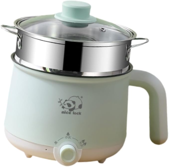 Electric Pot Mini Travel Cooker Nonstick Boil Dry 2 Gear Raman Cooker Electric Rice Cooker for Fry Soup Oatmeal steel steamer