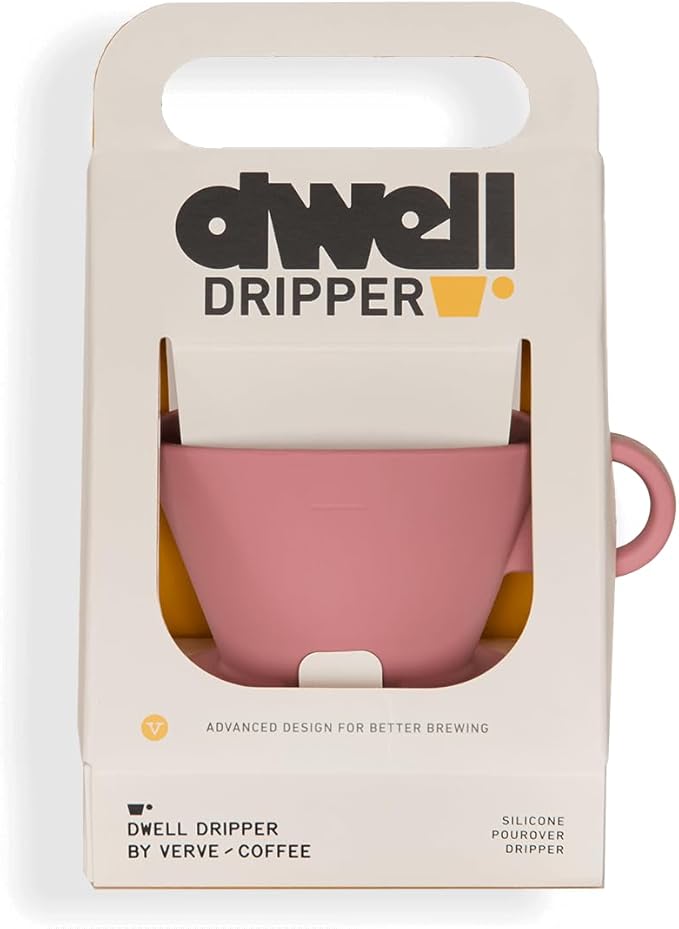 Verve Dwell Dripper Pour Over Coffee Maker Set Non-Electric Coffee Dripper Manual Brew Maker (Pink)