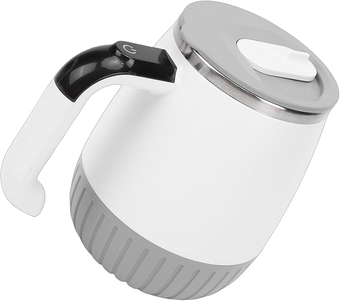 Focket Automatic Stirring Coffee Mug Smart Temperature Display Magnet Auto Stirring Portable Self Cup Rechargeable with USB Cable for Coffee Protein Powder