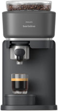Philips Baristina Espresso Machine Grind Tamp &amp Brew Coffee Beans in One Swipe Compact 16 Bar Pump Pressure Automatic Grinder Black with Black Portafilter (BAR300/60)