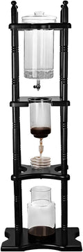 67.6 Oz Cold Brew Tower Large Capacity Cold Brew Coffee Maker with Scale Adjustable Time &amp Speed Ice Drip Coffee Maker for Coffee Shop About 25 Cups (Black)