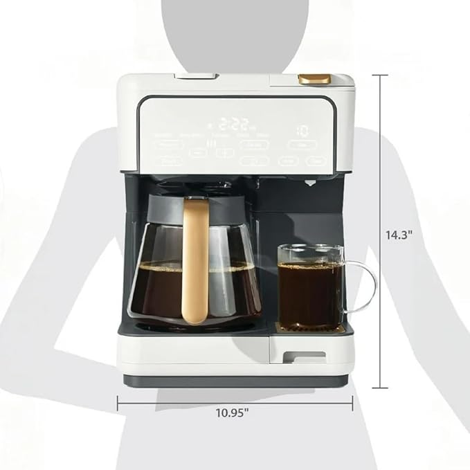 Programmable 12-Cup &amp Single-Serve Multi-Brew Coffee Maker Digital Controls Large Capacity Easy to Use