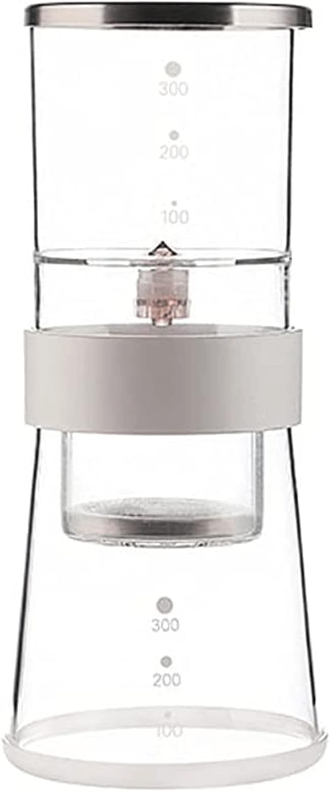 Habiba Iced Drip Coffee Maker Modern Siphon Coffee MakerCold Brew Dripper Iced Coffee Brewer Maker with Stainless Steel Pot LidDetachable Coffee Maker Reusable