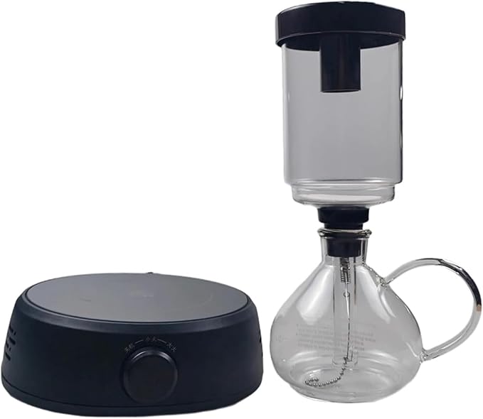 Electric Siphon Coffee Maker Coffee Brewer Extraction Machine with Heating Furnace 350ml Capacity for Home Camping