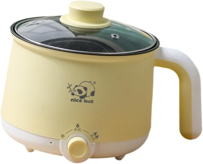Multi Functional Mini Cooker Pot Noodles Cooker Multifunctional 2 Gear Boil Dry Protection Portable Cooking Pot for Dumpling without steamer