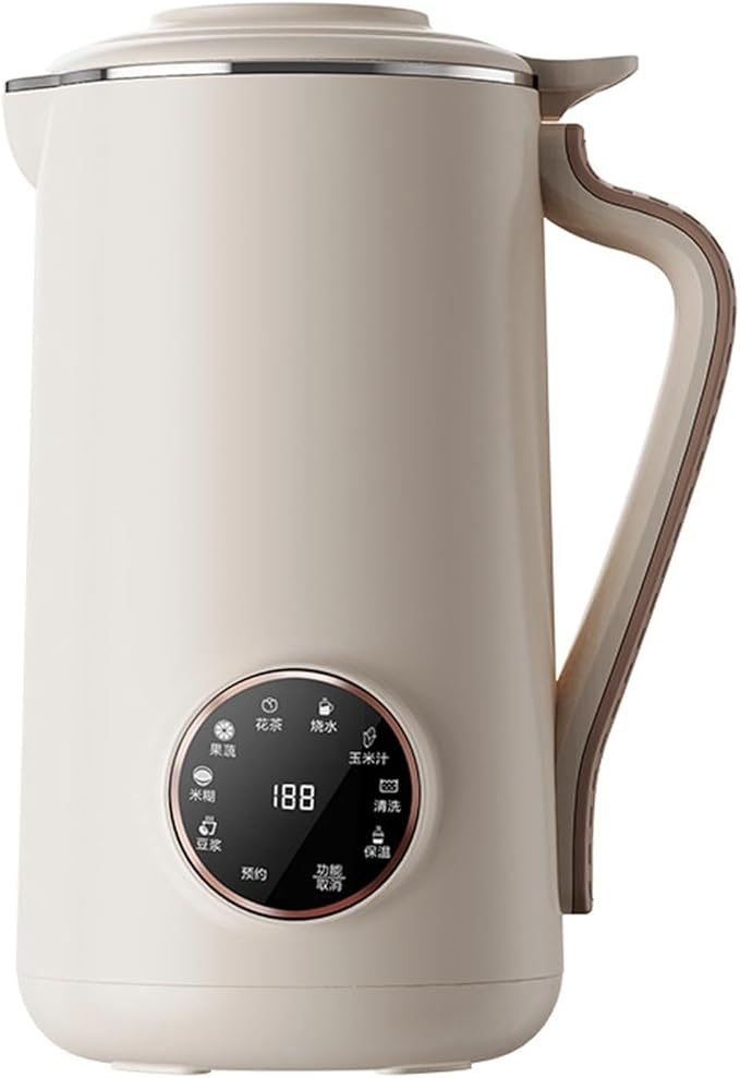 8 in 1 Nut Milk Maker Homemade Almond Oat Coconut Soy Plant Based Milks and Non Dairy Beverages Automatic Soybean Milk Machine with Delay Start/Keep Warm/Boil Water