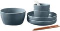 Modern Matte Glaze Porcelain Dinnerware Sets Ceramic Dinner Plates Dessert Plates Cereals Bowls for Daily Life Family Party and Restaurant Service for 8Service for 2(9pcs)