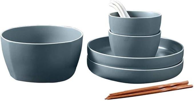 Modern Matte Glaze Porcelain Dinnerware Sets Ceramic Dinner Plates Dessert Plates Cereals Bowls for Daily Life Family Party and Restaurant Service for 8Service for 2(9pcs)