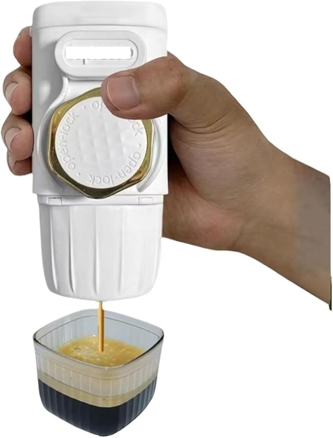 Portable Espresso Maker - 2 in 1 Manual Travel Coffee Machine for Camping Picnics and Hiking(B)
