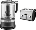 KitchenAid 5 Cup Food Chopper + 4-Slice Toaster Bundle