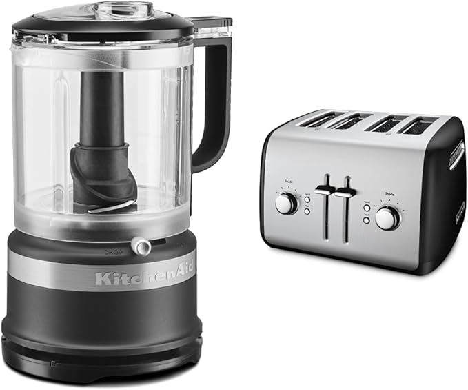 KitchenAid 5 Cup Food Chopper + 4-Slice Toaster Bundle