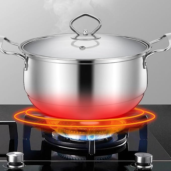 Thick Stainless Steel Composite Bottom Three Piece Cookware Set