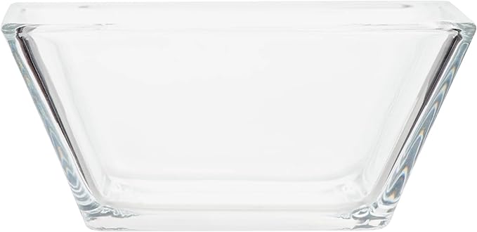 12-Piece Square Clear Glass Dinnerware Set
