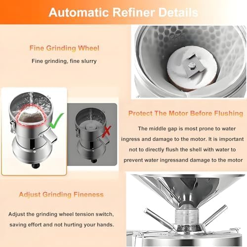 Commercial Soybean Milk Machine with Slag Separation High-Capacity Automatic Grinder for Restaurants Canteens &amp Small Food Businesses