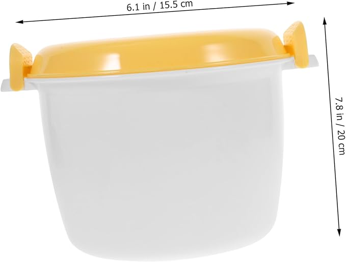 Microwave Rice Cooker Steam Function Portable 4-Cup Capacity Food Container for Efficient Meal Prep for Home and Travel