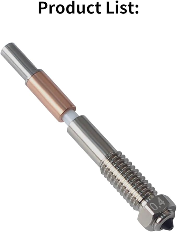 for QIDI Plus4 Bimetallic Nozzle 0.4mm Resistance Quick Removal Ceramic Insulation Integration Nozzles for QIDI Plus4