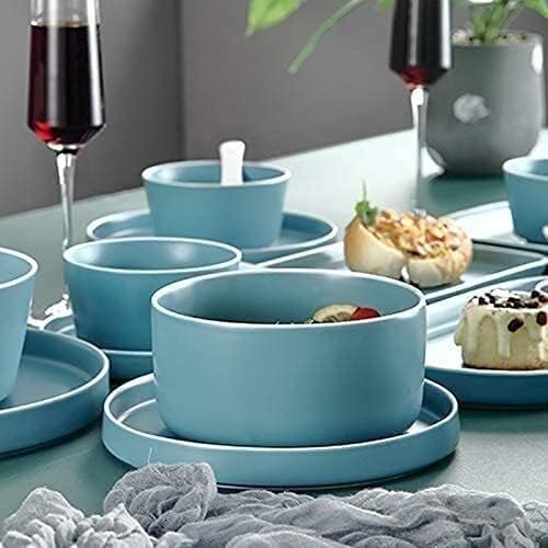 Dinner Set for Family Party Hotel Restaurant Nordic Style Dinnerware Set Chinese Tableware Set Creative Ceramic Dishes Set European Style China Dinner Set Service for 6