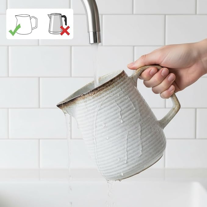 Pour Over Coffee Maker Set - Ceramic Dripper Pot Heat-Resistant &amp Easy Clean Manual Slow Drip Coffee Brewer for Office Home Camping 1-3 Cup Pour 20 coffee filters (white)