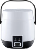 Rice Cooker Rice Cooker Electric Non Stick Rice With Steamer 1.2L Multicooker With Premium Inner Pot And Keep Warm(White)