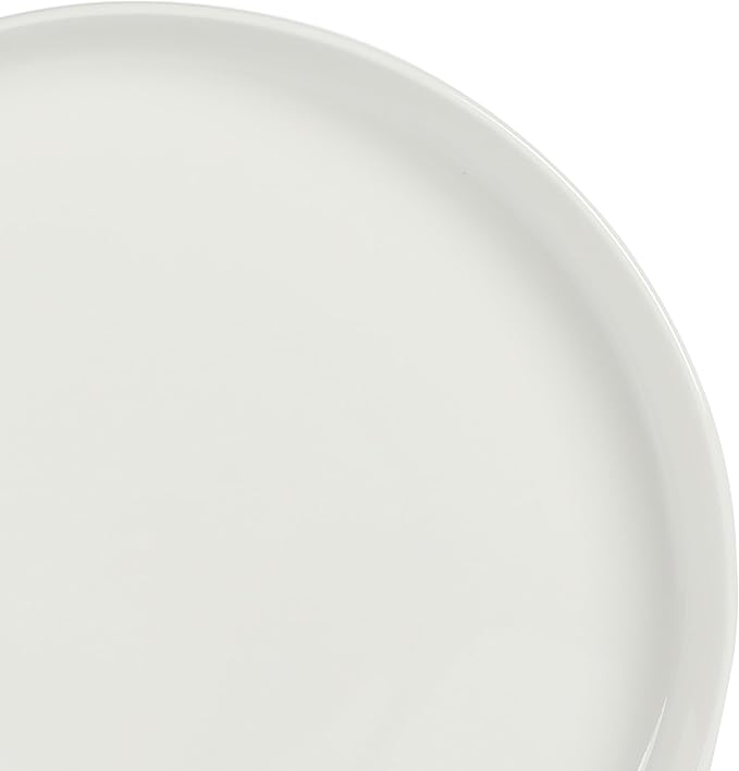 Gibson Home Rothernberg 18-Piece Stackable Porcelain Dinnerware Set Service for 6 – White Plates and Bowls Microwave &amp Dishwasher Safe