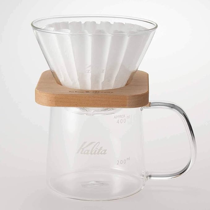 Kalita WDG-185#44315 Coffee Dripper Square Set for 2 to 4 People