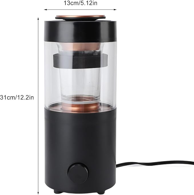 Coffee Roaster Home Coffee Bean Roasting Machine with Timer Stainless Steel Transparent Glass Automatic and DIY Mode 100g per Use Mother s Day Gift for Coffee Lovers Friends 1300W