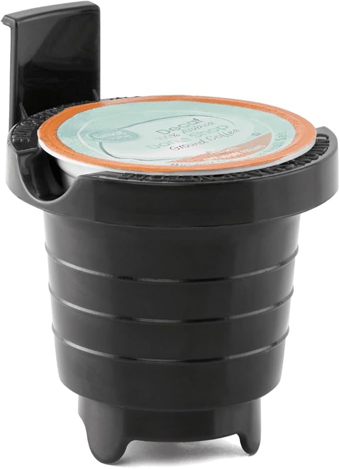 IT'S BRAZILIAN Compact Single Serve Dual Brew Coffee Maker - Fresh Coffee with Ground Coffee or Pods
