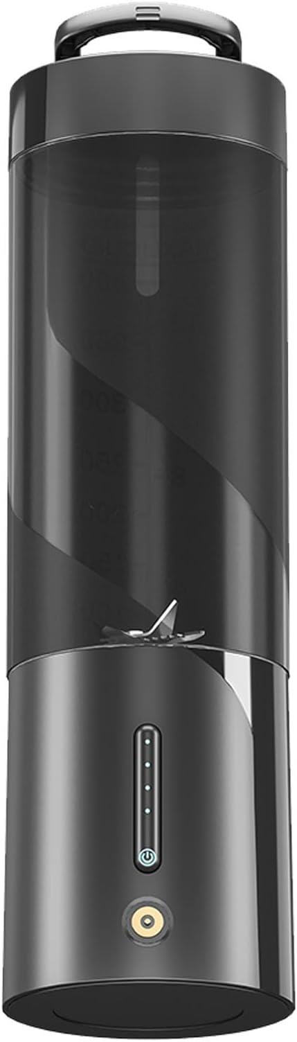 Portable Blender 15W High Power with Magnetic Charging 450ml Personal Smoothie Maker 20000rpm (Black)