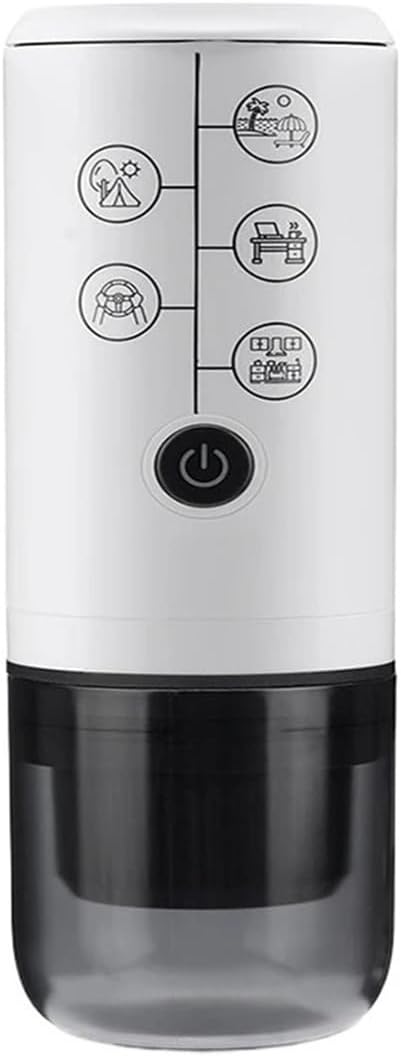 Portable Coffee Machine 3 In 1 Portable Espresso Machine For Powder Capsule Coffee Bag And Ground Coffee Suitable For Car Home Camping Machine for Outdoor Travel Picnic(White Packaging 2)