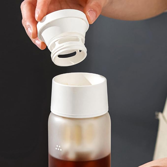CANDeal Cold Brew Coffee Maker Heavy-Duty Glasses Pitcher Iced Coffee Maker and Tea Brewer with Easy to Clean Reusable Mesh Filter (500ml)
