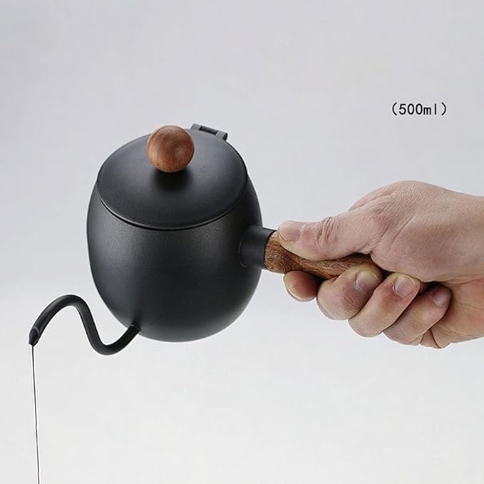 Coffee Maker 500ml Stainless Steel Kettle Home Pot Long Drip Adjustable Nozzle with Thermometer