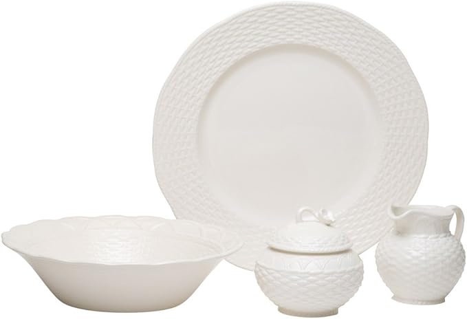 Red Vanilla FC900-005 Nantucket 5-Piece Serveware Set White