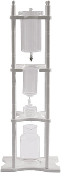 Cold Brew MakerCold Brew Drip Tower Iced Coffee Maker With Slow Drip TechnologyGlass Wooden Stand for HomeCoffee Shops 25 Cups