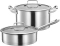 Pot Set Stainless Steel Cookware Set Professional for Home Restaurant Cookware Pots and Pans Set Cooking Utensils Cookware Cooking Set