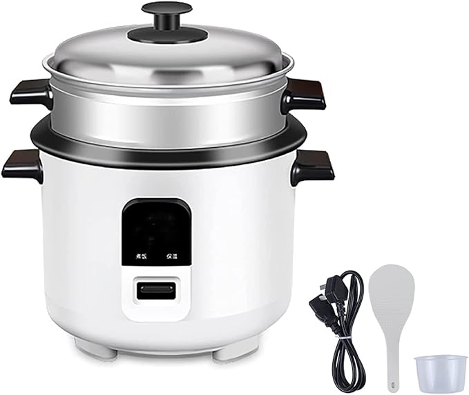 Rice Cooker with Steamer Smart Insulation Mini Electric Cooker Household Multifunctional Non-Stick Cookware (2L)