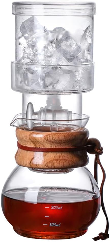 13.5oz Slow Drip Cold Brew Coffee Maker Borosilicate Glass Iced Dripper Pour Over Coffee Brewer Gift for Coffee Bar Accessories