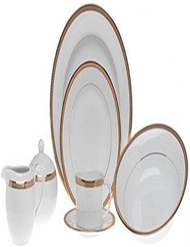 Gorham Warwick Gold 45-Piece Dinnerware Set Service for 8