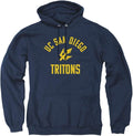 University of California San Diego Official One Color Ucsd Tritons Logo Unisex Adult Pull-Over Hoodie