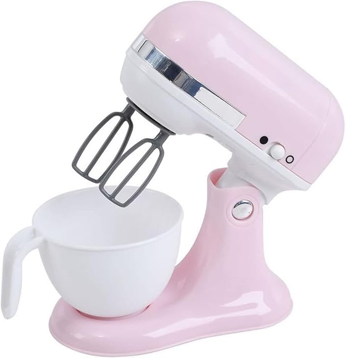 Battery Operated Gourmet Kitchen APPLIANCES (Child Size) has Pink &amp White Coffee Maker w Coffee PODS Mix Master and Blender