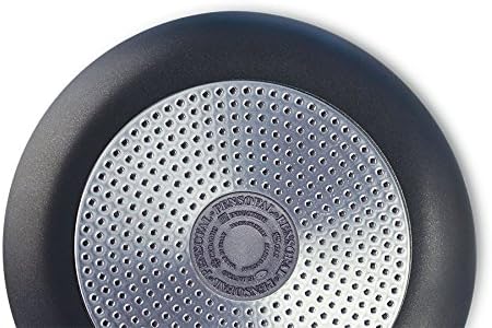 Pensofal Biostone Set 9 Pcs 2 Frypans 20-26Cm and 1 Pastasì 5 Lt Family and 1Saucepan 2 Handles 20Cm 1 Glass Lid 26Cm-Diameter 30 cm Aluminium Black