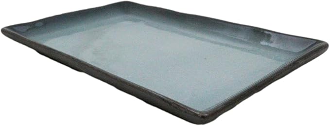 Ebros Gift Blue Sky Stars Artistic Seikai Porcelain Collection Dinnerware Serveware Kitchenware Set Asian Japanese Dining Restaurant Supply (Pack Of 5 Rectangular Sushi Plates 7.75 L)
